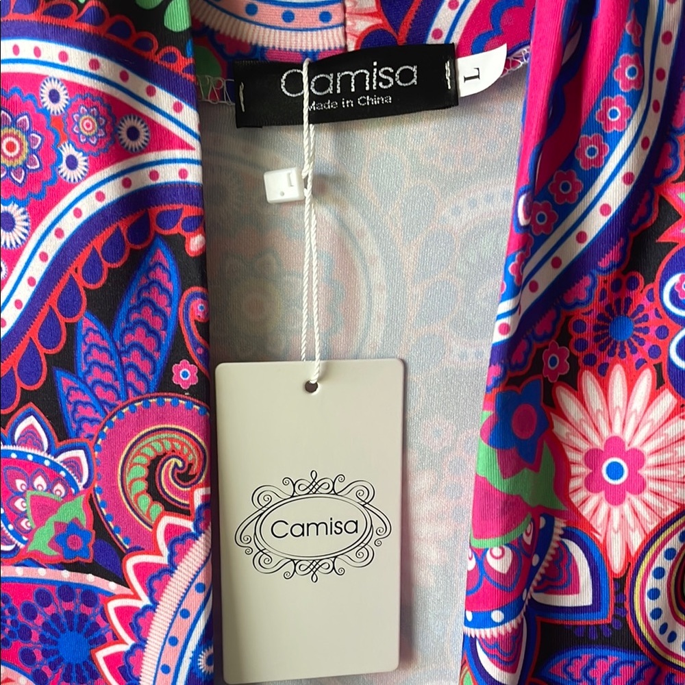 Colorful Paisley Kimono - Picture 2 of 4